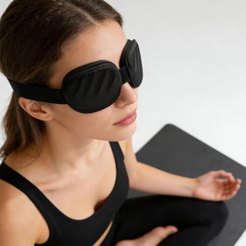 Máscara para dormir 3D transpirable ropa de dormir lavable para bloquear la luz 4