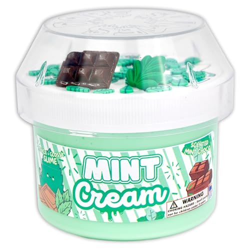 Mint Cream (8oz) - Scented Thick & Glossy Slime - Handmade in USA - Dope Slimes