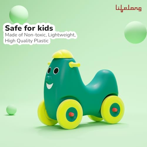 Lifelong Cuppy Smiling Ride-On for Kids|Baby Car Ride On|Baby Car for 1+ Years|Push Ride On for Kids Driving|Rider for Baby|Baby Push Car Toy|Fun & Engaging Playtime (LLCKSR01),Multicolour - Image 6