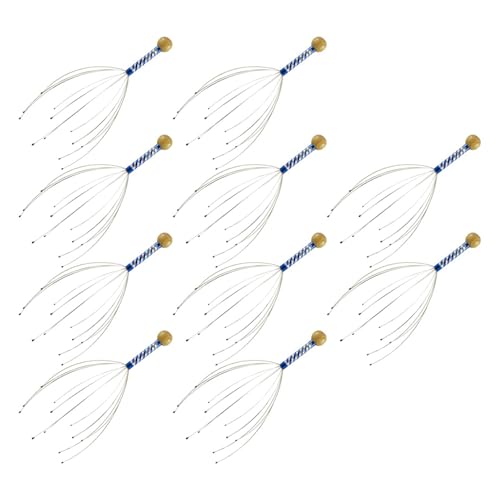 ISTOVO 10X Head Massage Spider Head Masseur for Relaxation Therapy and Stress Relief