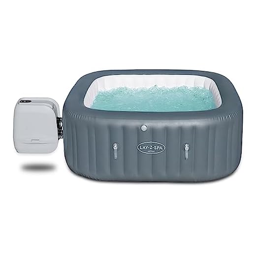Bestway 60031 - Spa Hinchable Lay-Z-Spa Hawaii Hydrojet Pro Para 4-6 Personas Cuadrado 180X180X71 Cm