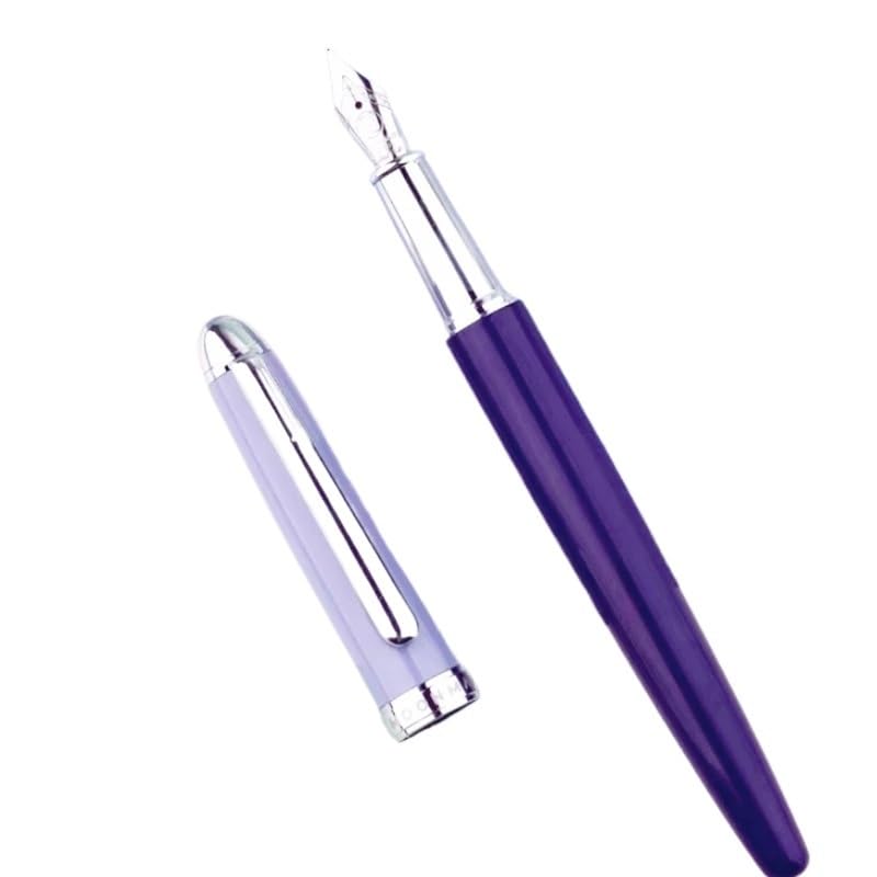 Stylo plume en métal de calligraphie haute précision 0.5 mm couleur rose - 3