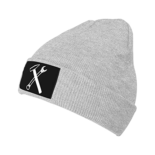 Maglia Girocollo con Attrezzi Incrociati da Fabbro Unisex Berretti Invernale Termico Caldo Berretto Comodo Invernale Cappelli per Sci Arrampicata All'Aperto