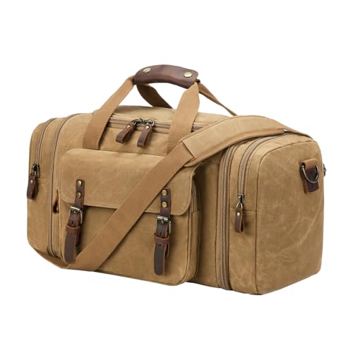 Waxed Canvas 50L Waterproof Duffel Bag
