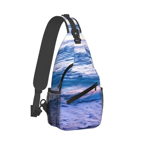 Mochila cruzada MYPIKY tipo sling negra unisex miniatura 2