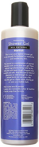 Shikai All Natural Moisturizing Shower Gel, Starfruit, 12 Oz