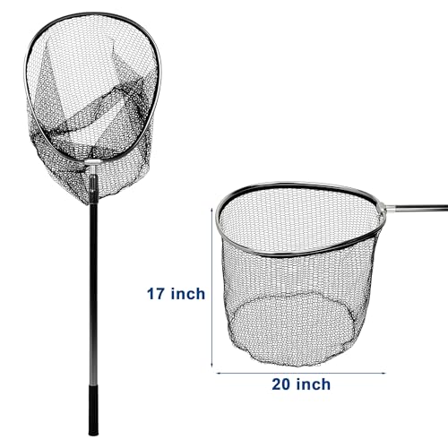 Large Fishing Net with Telescoping Handle, 57-110 inch, 20" Net Opening by Gtouse - Used condition - Image 6