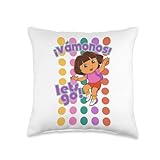Dora the Explorer V'Amonos! Let's Go! Polka Dots Throw Pillow