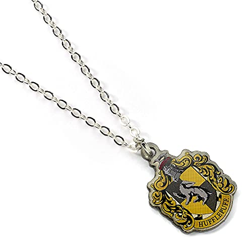 Official Harry Potter Hufflepuff Crest Slider Necklace by The Carat Shop