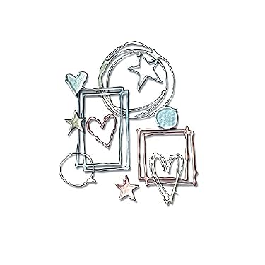 AMAZON - Sizzix Thinlits Die Set 10PK Mixed Media Motifs by Pete Hughes, 665039, Multicolor