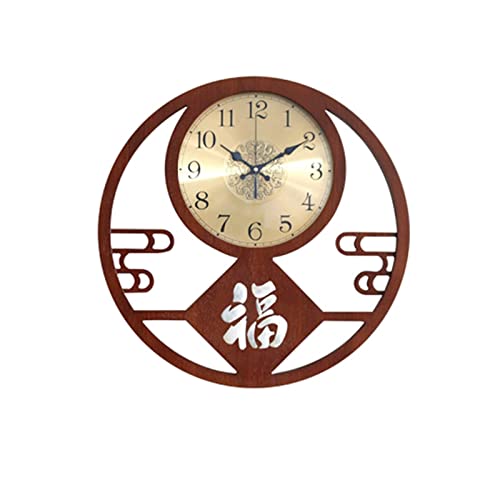 Horloge murale silencieuse pour salon rétro en couleur A fine et sans tic-tac