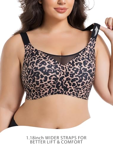 Image of Wireless Bras for Women No Underwire Seamless Buttery Bralettes Smoothing Women's Bras Full Coverage Shapedly Bra