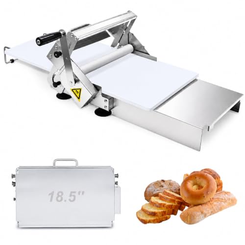 5"X22.8" Folding Dough Sheeter Machine, Manual Stainless Ste...