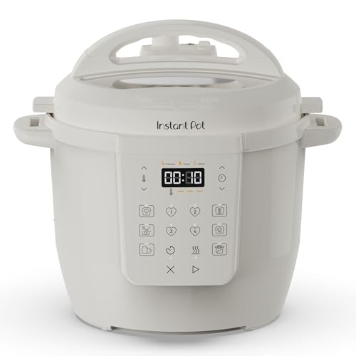 Instant Pot Multicuiseur, 5,7 L, cuiseur intelligent 7 en 1 - autocuiseur, mijoteuse, cuiseur à riz, sauteuse, yaourtière, cuiseur vapeur et réchauffeur d'aliments, Sel Marin Blanc