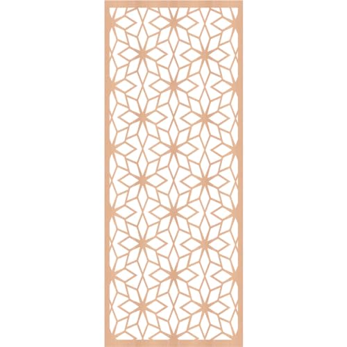 Image of 15 3 /8 inchW x 39 3 /8 inchH x 3 /8 inchT Lake Decorative Fretwork Wood Wall Panels, Alder