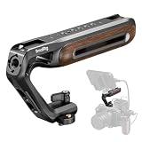 SmallRig カメラ用グリップ 木製トップハンドル（NATOクランプ＆NATOレール付き） カメラケージ用木製トップハンドル 最大耐荷重15kg ARRI用3/8インチ-16ネジ穴＆1/4インチ-20ネジ穴 5251