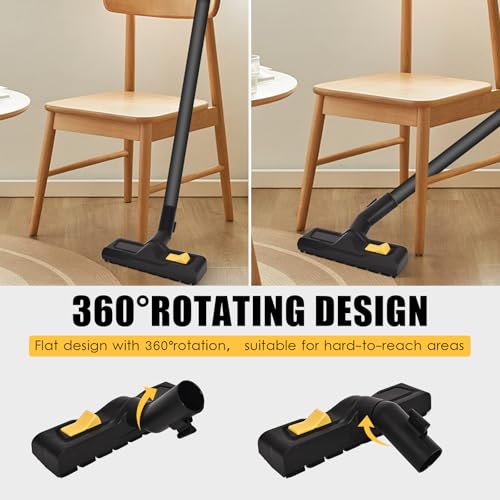 Staubsauger Zubehör, 32-35 mm Universal Staubsaugerbürste, mit Anschluss-Adapter, Ersatz Bodendüse Zubehör, für Kärcher Trockensauger WD5, WD4, WD6, WD3