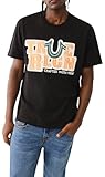 True Religion Men's SS High Density Tee, Jet Black, L