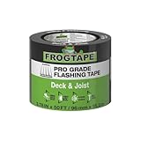 FrogTape Pro Grade Deck and Joist Flashing Tape - 4 Inch Width (3.78 in. x 50 ft) - All Weather & UV Resistant...