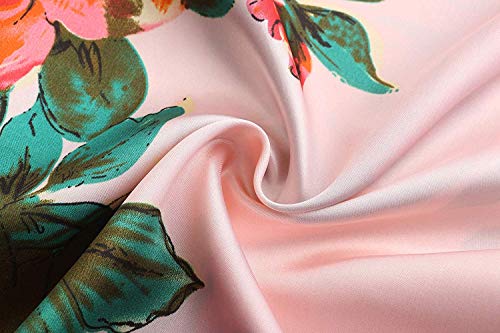QXQTER Peony Floral Silk Kimono Robe Wedding Bridesmaid Robes Dressing Gown Nightgown for Girls2