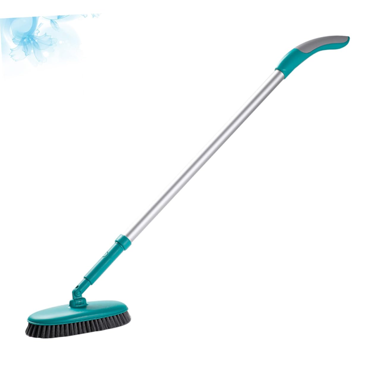 Cepillo de Limpieza de Piso de Mango Flexible Herramienta de para Azulejos Durable para Hogar y Baño