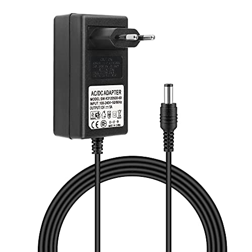 Fuente de alimentación LED 5 A AC 100-240 V Transformador EU enchufe fuente de alimentación DC 12 V para conectar la barra de luz LED Cover