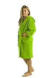 Unisex Bamboo Hooded Kids Robe, Terry Cotton Bathrobe for Girl and Boy