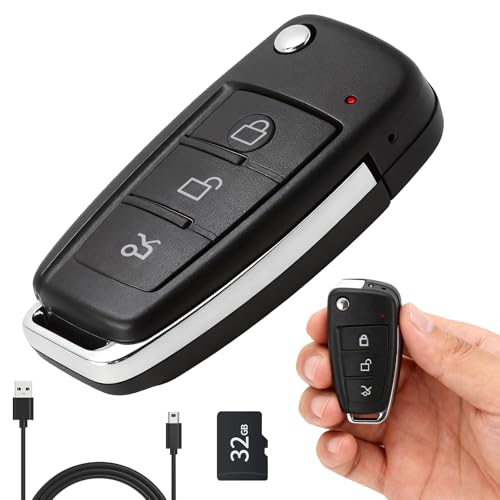 GXSSTO Hidden Body Camera Car Key Cameras, 1080P FHD Portable