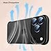 CusPra for iPhone 17 Pro Max Case with Camera Lens Protector, Minimal No Back Bumper Frameless Slim Thin Lightweight Silicone Bumper Cover Compatible with MagSafe Wireless Charging (Black)