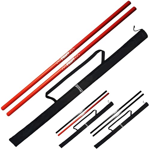 F.A.L. product Foam Padded Practice Staff 4 Ft with Carry Bag, Bo Staff, Bo Staff for Martial Arts and Karate (Red, 4ft)