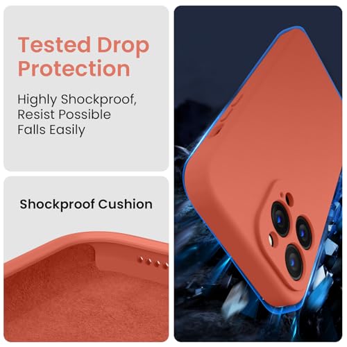 Image of FireNova Designed for iPhone 13 Pro Max Case, Silicone [Camera Protection] Phone Case, Soft Anti-Scratch Microfiber Lining Inside, 6.7 inch, Pink Pomelo