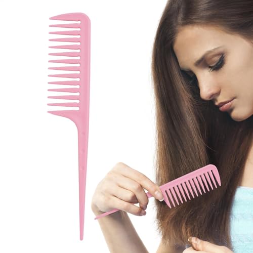 Peines de pelo para peinar - Herramienta de separación de cola afilada - desenredante de agarre cómodo - Herramienta de peluquería para el hogar, hotel, viajes