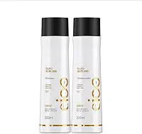 Kit Shampoo e Condicionador Eico Professional Óleo Sublime Nutrição Óleo De Abacate Marula e Argan Maciez e Brilho 300ml Sem Sal Para Cabelos Ressecados