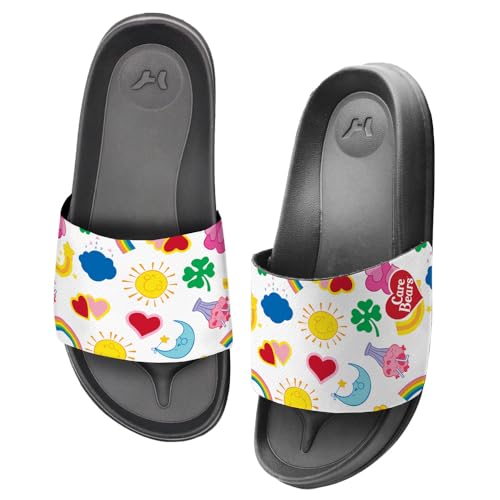 Popfunk Care Bears Belly Symbol Pattern Unisex Adult Slides Sandals Officially Licensed Hypd Slydr Switch™3