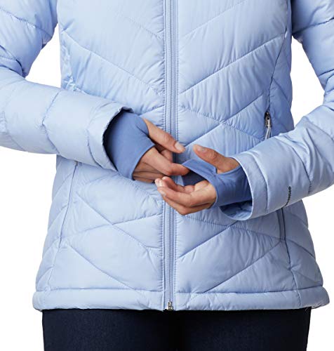 Image of Columbia Women's Omni-Heat Reflective Heavenly Hooded Hiking & Trekking Down Standard Length Jacket