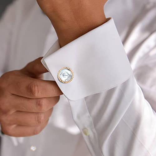 Set de gemelos y botones de camisa para hombre miniatura 3