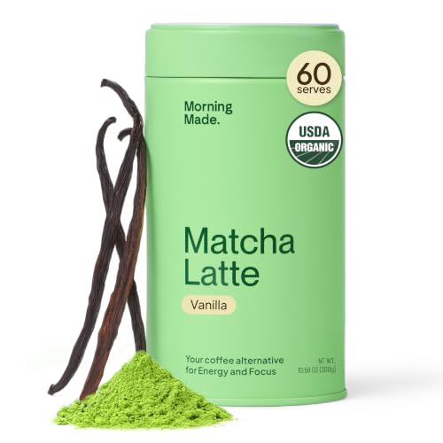 Morning Made USDA Organic Vanilla Matcha Powder (10.6 oz, 60 Servings)
