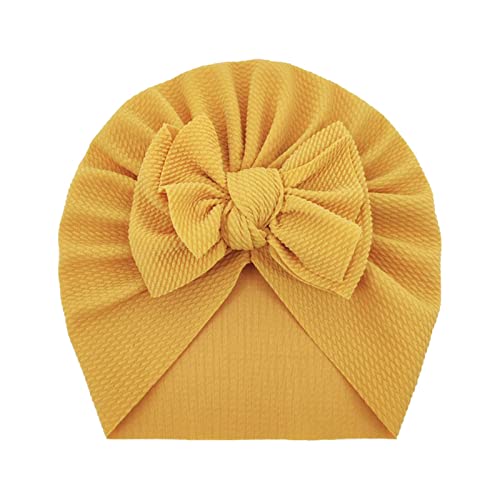 Turbante para Mujeres Gorro con lazo for niñas pequeñas, elásticos sólidos, turbante for niños pequeños, gorro de punto for bebé, moda de otoño, gorro for bebé Turbante para Mujeres ( Color : H , Size
