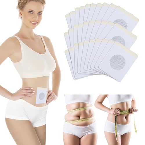 30 Stück Abnehmen Schnell Fettverbrenner, Abnehmen Pflaster, Detox Pflaster, Schlankheitspflaster Sicheres Sanftes Natürliches Pflanzliches, Abnehmpflaster für Bierbauch Bauchfett Taille Eimer Taille