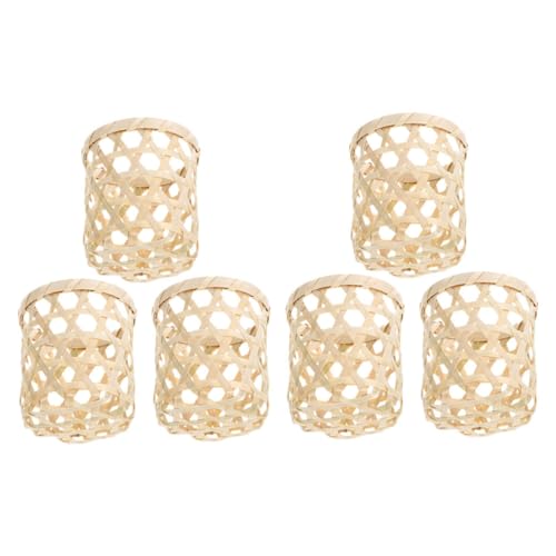 HOMSFOU 6 Piezas Soporte de Velas Tealight de Portavelas de Decorativo para de Mesa y Duradero para Decoración de Hogar y Fiestas