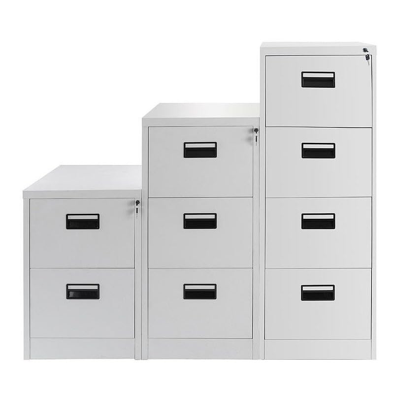 WORKOME Archivador Superstudio metálico con 4 cajones Acabado Gris CLAR