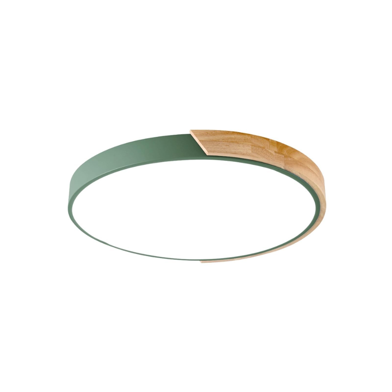 Luminaire de salon rond en bois pour un éclairage uniforme