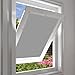 Produktbild EUGAD Dachfenster Rollo 100% Verdunkelung Sonnenschutz Verdunklungsrollo ohne Bohren mit Saugnäpfen, Verdunklungsfolie für Fenster UV- und Hitzeschutz, Grau 96x93cm