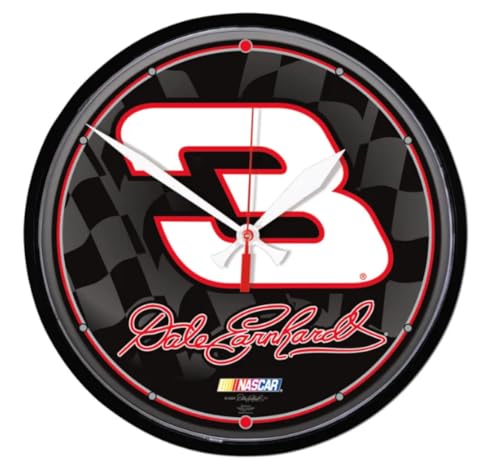NASCAR Dale Earnhardt Round Wall Clock, 12.75"