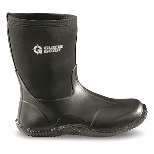 Guide Gear Women’s Waterproof Rubber Boots Mid Bogger Rainboots, Garden, Mud, Farm, Fishing Shoes3