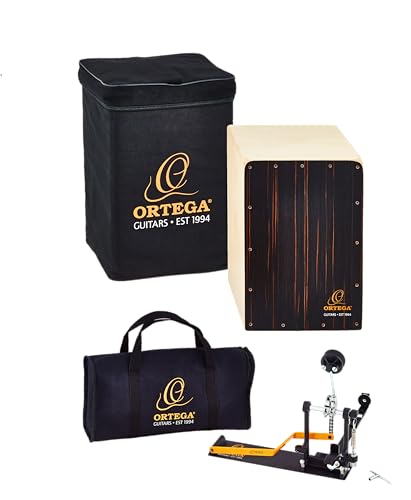 Cajon Ortega et pédale set de percussion haute précision OSTBCJ-BU