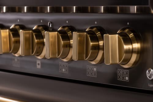 Kucht Keg363/Lp Gas Range, 36 In, Titanium Stainless Steel #TOP7