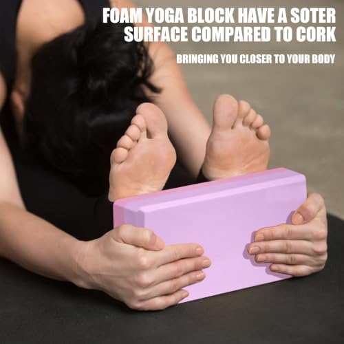 Image of Septo 2 Pcs Yoga Blocks, 9x6x3 Inch Foam Blocks for Pilates