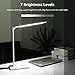 LE Dimmable LED Desk Lamp, 7-Level Brightness Adjustable, Soft Touch Dimmer, Eye Care Daylight Natural Light, High Intensity Office Task Lamp for Reading, Study, Computer Work and More (Silver White)