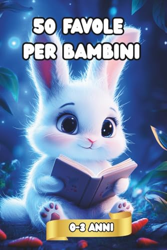50 Favole per Bambini 0-3 anni: Magiche Storie della Buonanotte di 5 Minuti Illustrate a Colori - Dolci Racconti per Sogni Sereni, Coccole e Teneri Insegnamenti